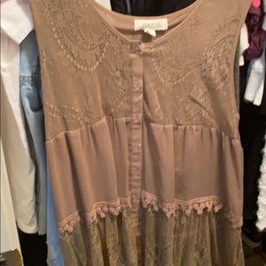 Tan cardigan